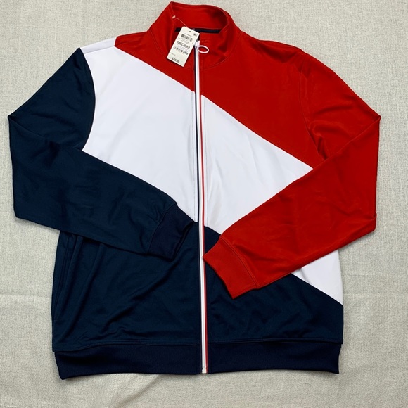 ID Ideology Men's Regular-Fit Colorblocked Track Jacket Size M - Picture 1 of 8